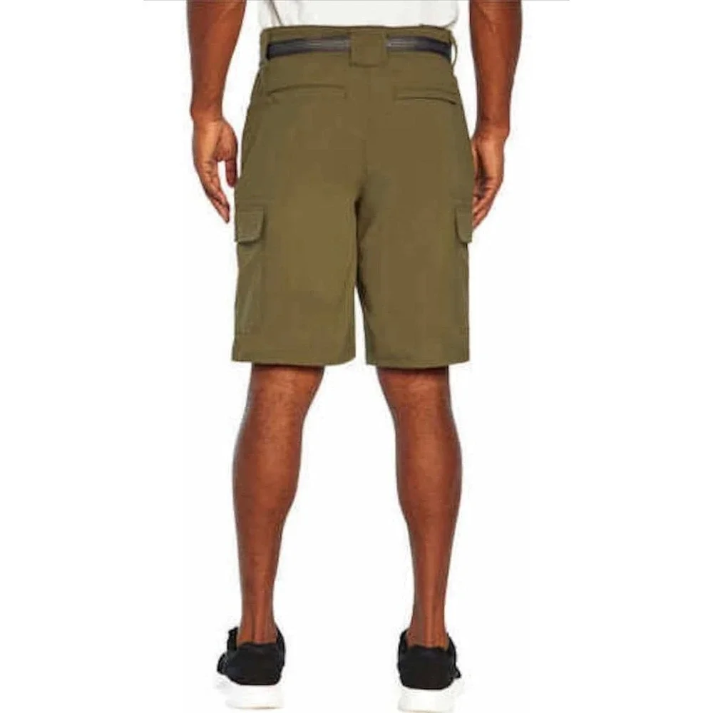 Orvis Mens Cargo Shorts Olive Night Green Size 40 Stretch Belted Tech Hiking NEW - Picture 2 of 6